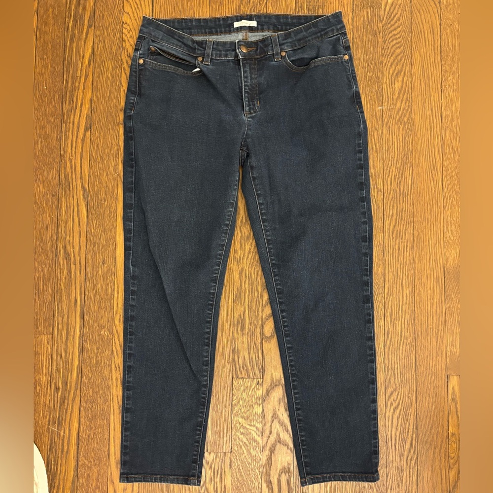 Eileen‎ Fisher Skinny Jeans in Dark Blue Wash